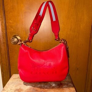 Coach Vibrant Red Shoulder Bag